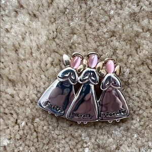 Silver and Gold Angel Brooch